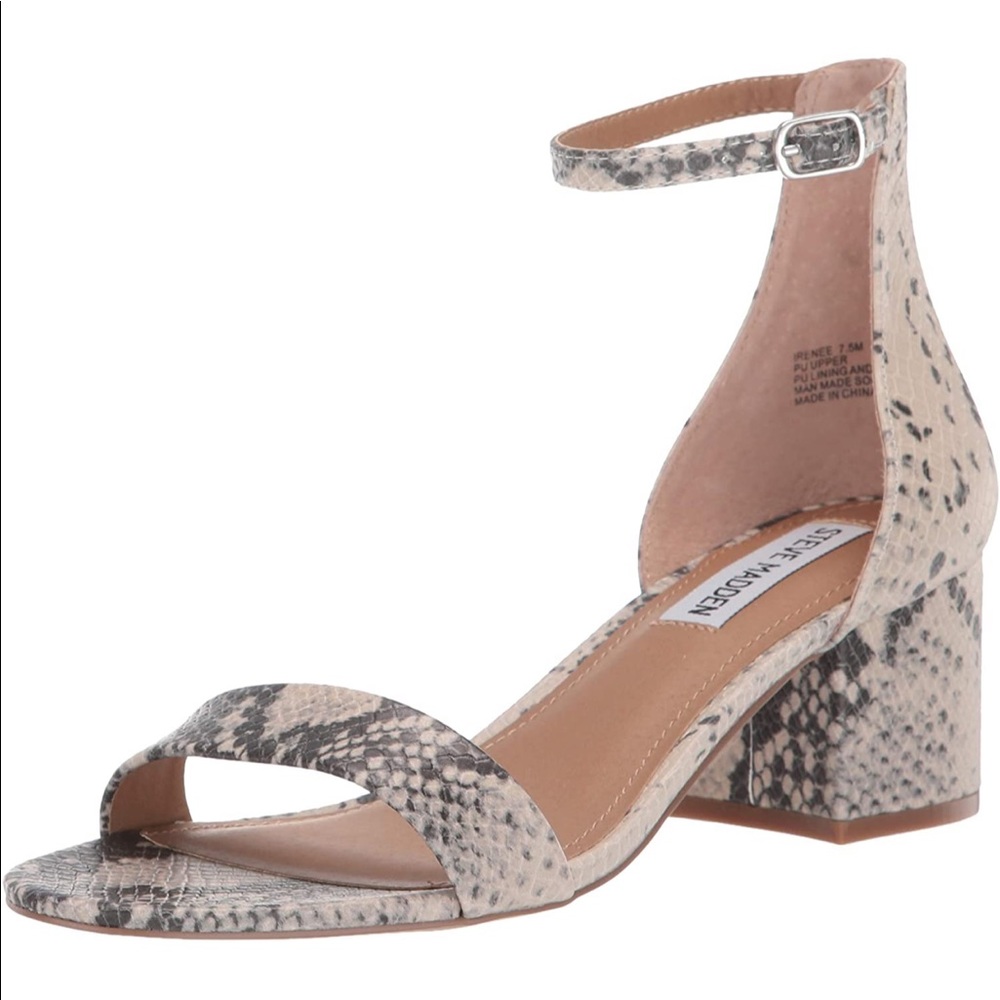 Steve Madden Snake Print Block Heels